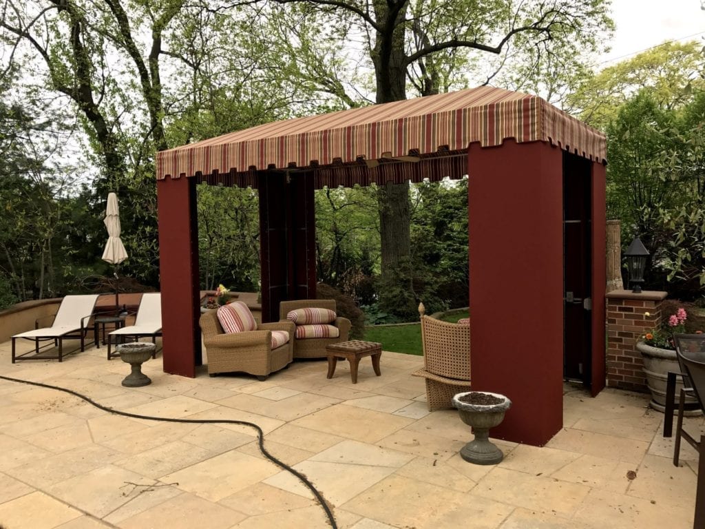 Residential_Canopy_Curtains Kansas City Tent & Awning Company